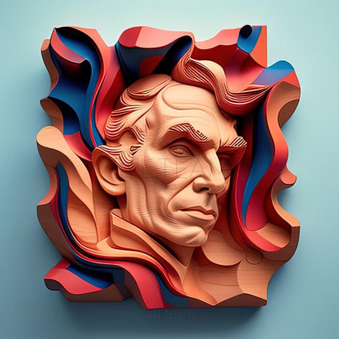 3D модель Джефф Кунс, американський художник (STL)